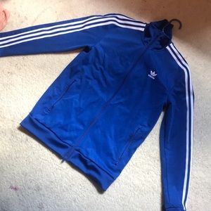 adidas original beckenbauer jacket in blue
